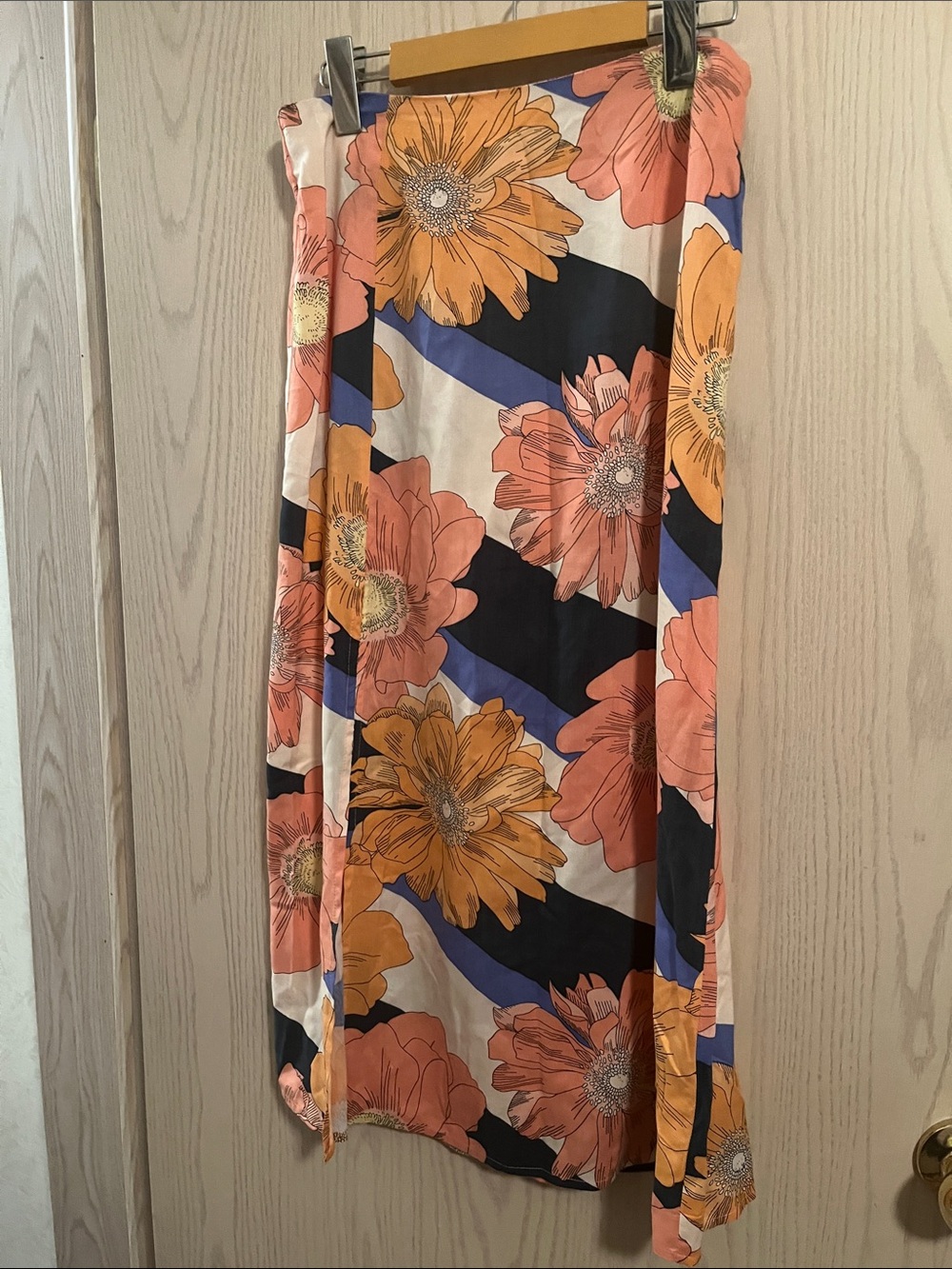 O'Neill Floral Maxi Skirt in Orange, Pink, Blue, Black